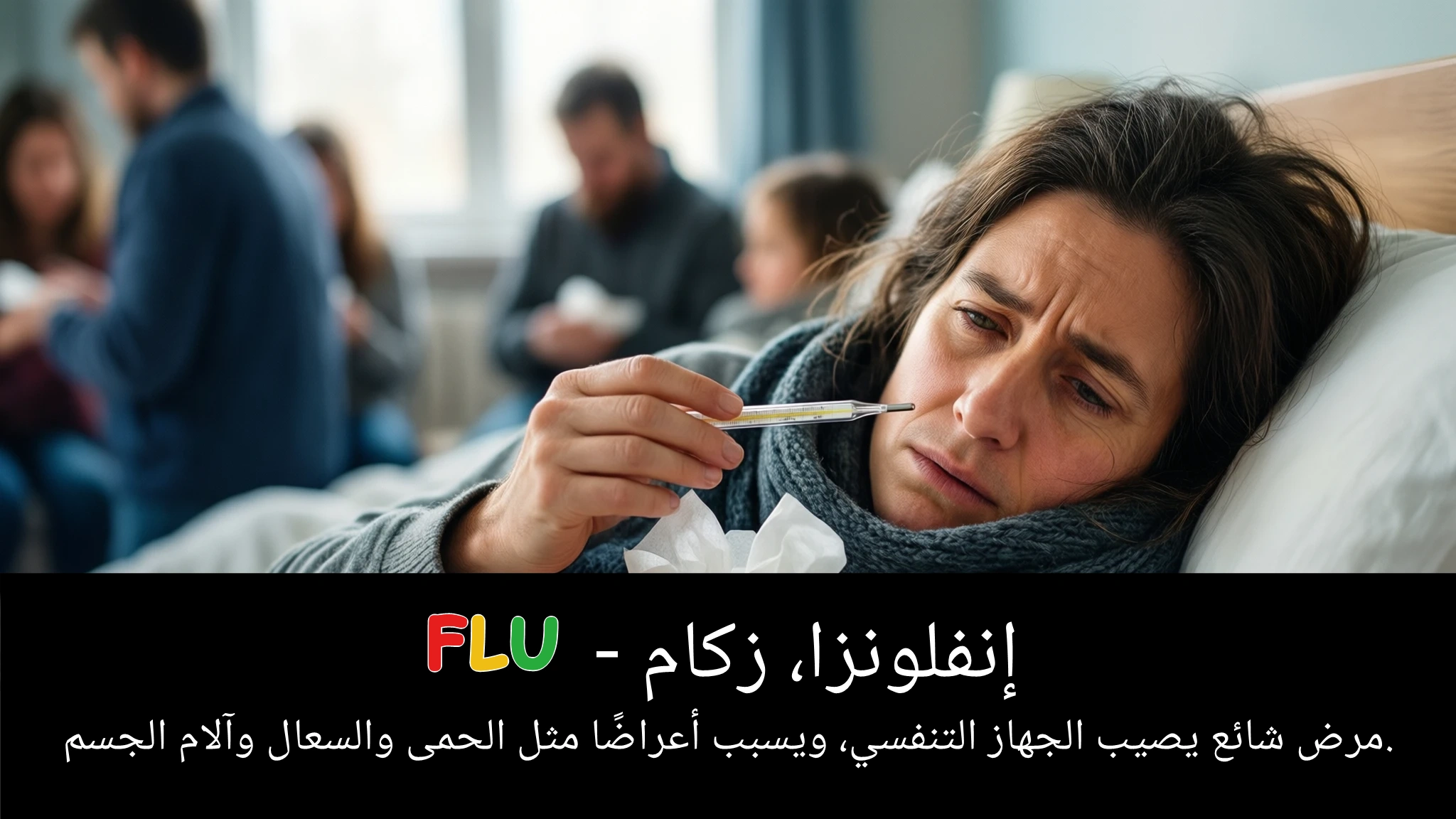 Arabic Illustration for flu